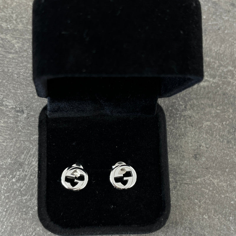 Women's Interlocking G Earrings Silver