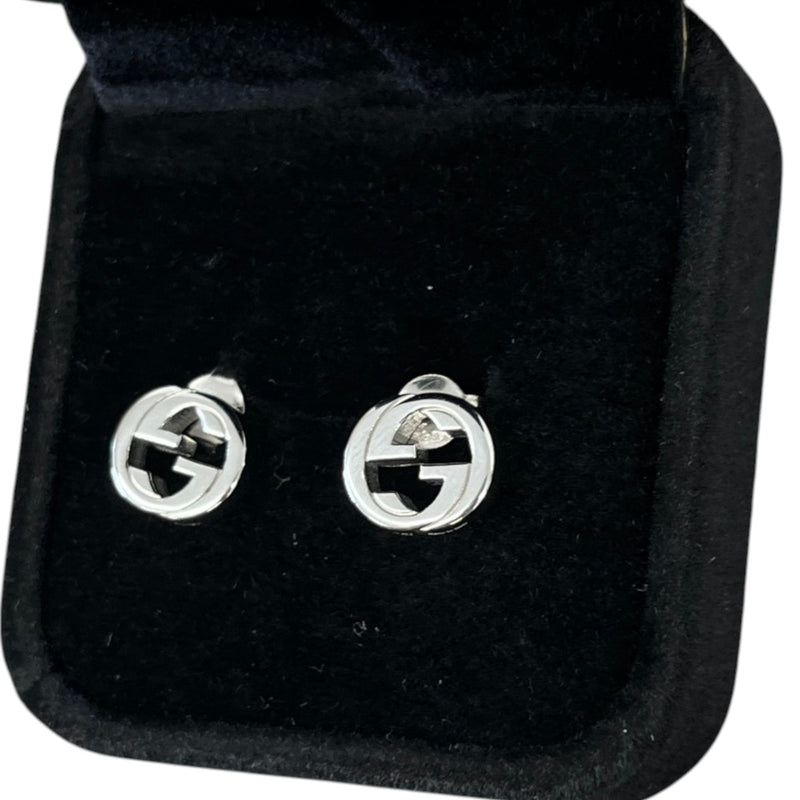 Women's Interlocking G Earrings Silver