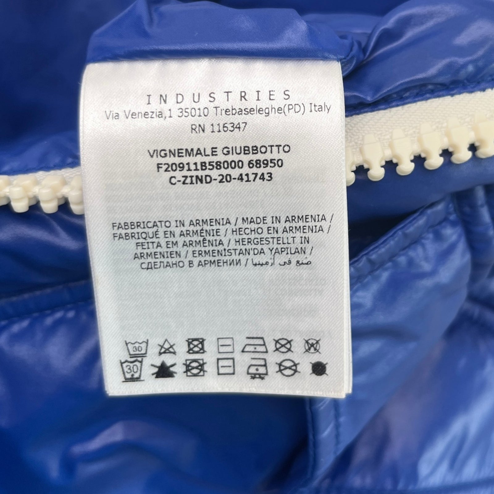 Men's Vignemale Down Jacket Blue Size 2 / M - Photo 8
