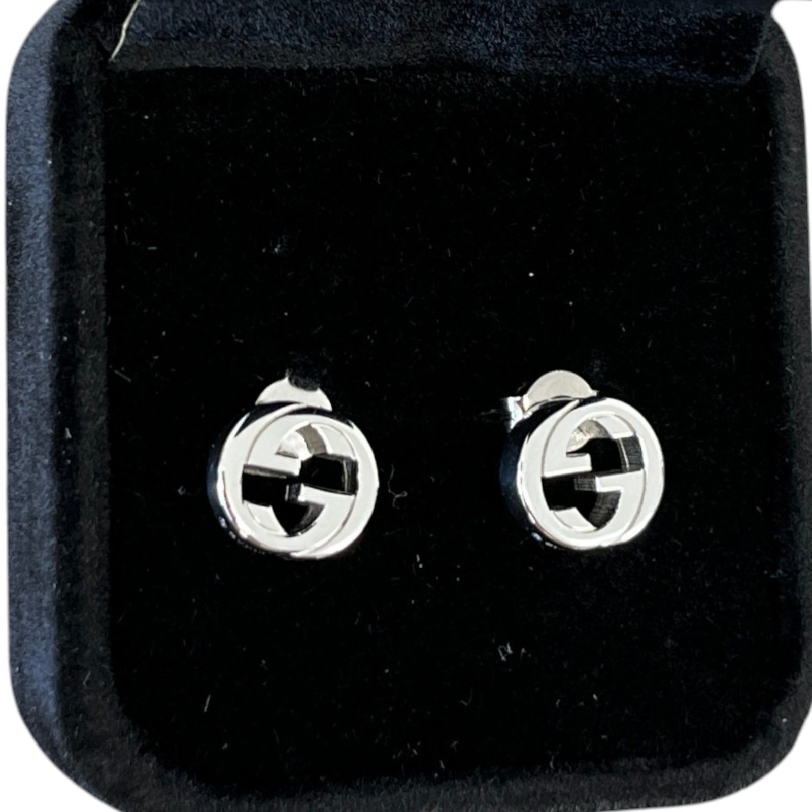 Women's Interlocking G Earrings Silver - Photo 3