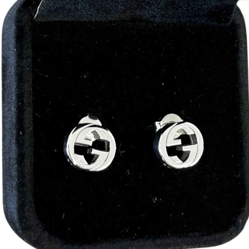 Women's Interlocking G Earrings Silver