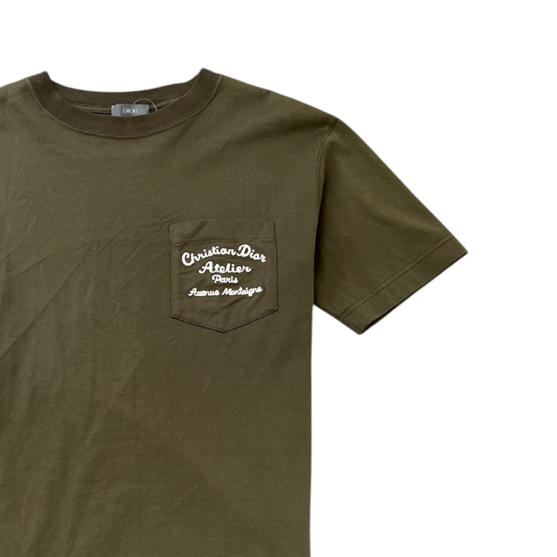 Men's Atelier T-Shirt Green Size XS