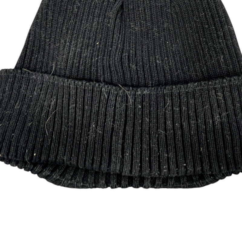 Men's Goggle Beanie Hat Black