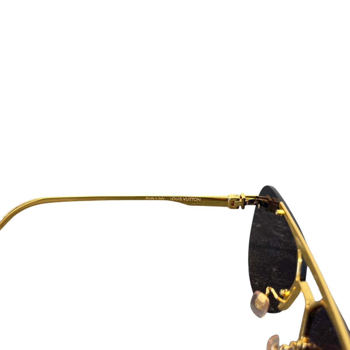 Men's LV Ash Sunglasses Gold - Photo 6