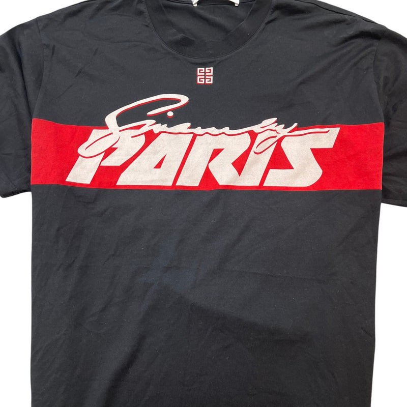 Men's Motocross Print T-Shirt Black Size L
