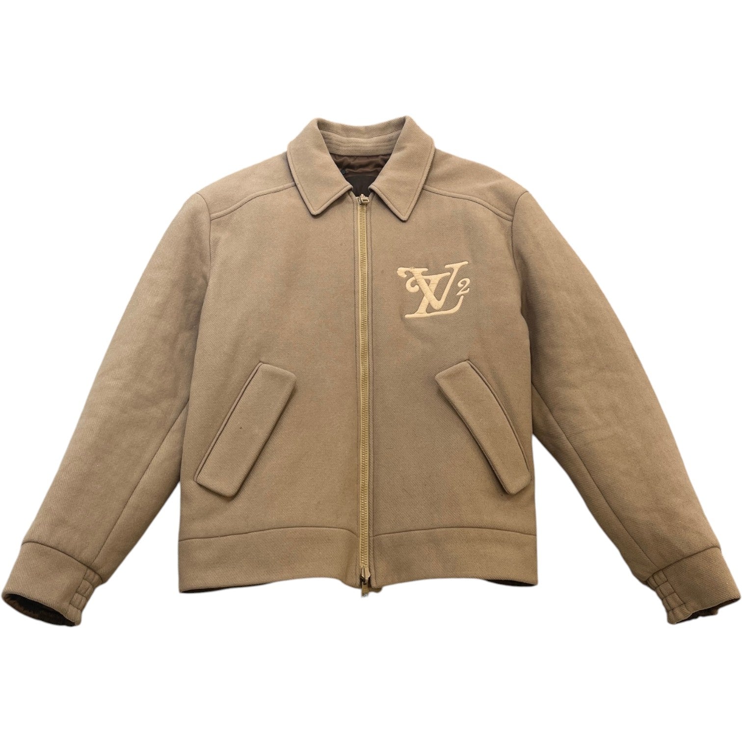 Men's X Nigo Reversible Giant Damier Jacket Beige Size IT 52 / XL - Photo 1