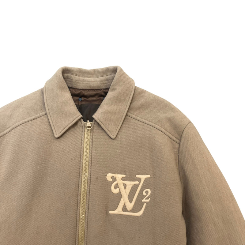 Men's X Nigo Reversible Giant Damier Jacket Beige Size IT 52 / XL