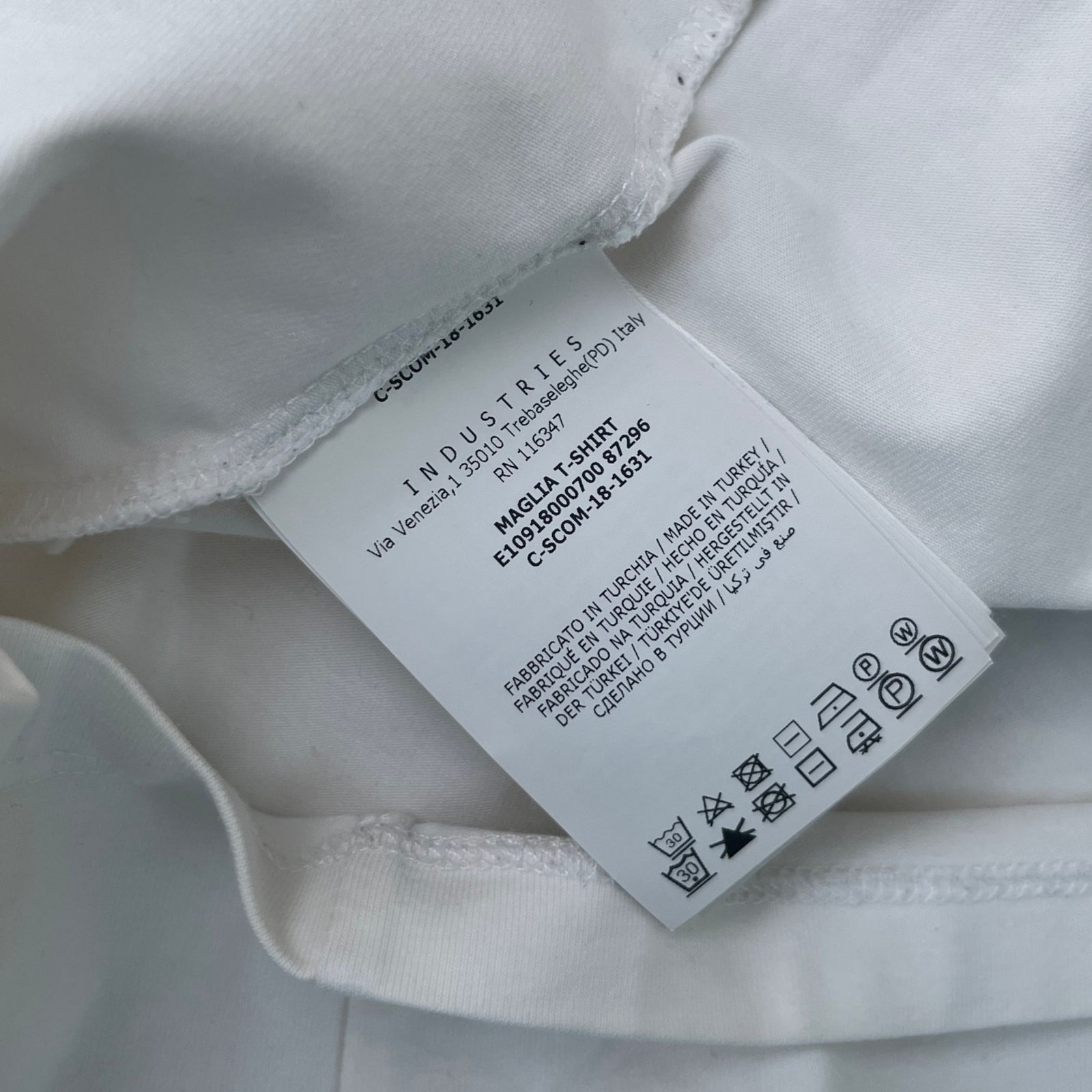 Men's Maglia T-Shirt White Size S - Photo 9