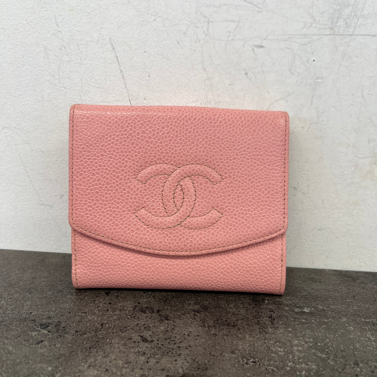 Women's CC Logo Caviar Purse Pink - Photo 11