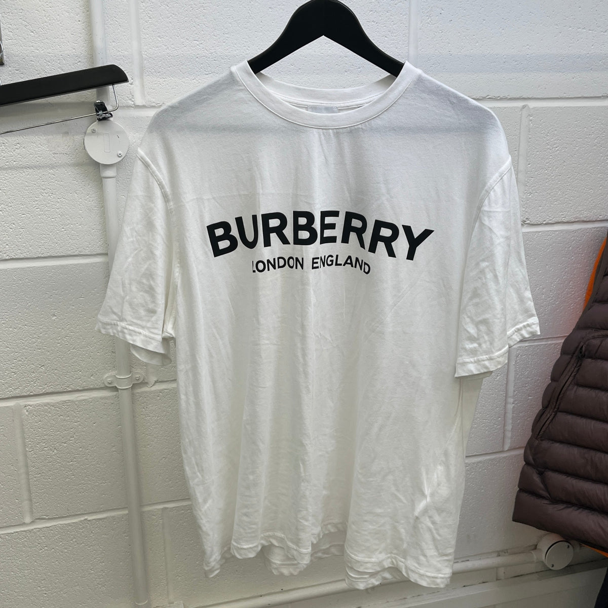 Men's Logo Print T-Shirt White Size L - Photo 7