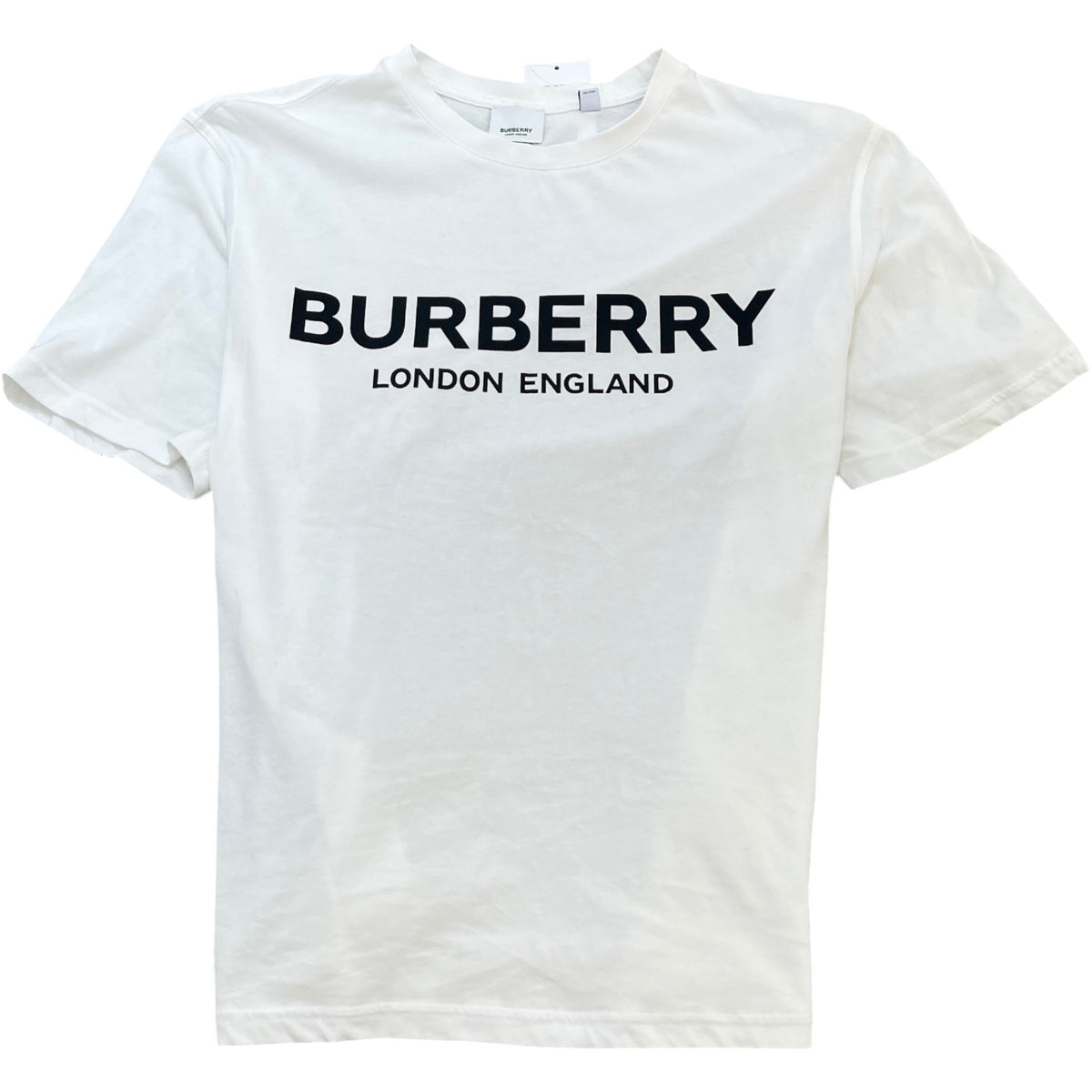 Men's Logo Print T-Shirt White Size L - Photo 1