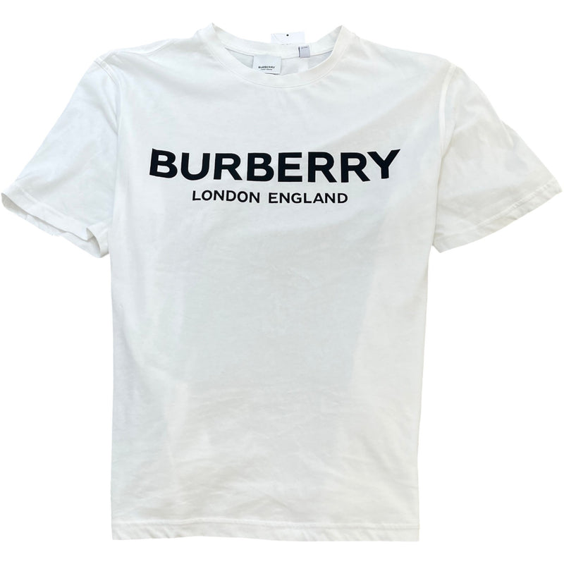 Men's Logo Print T-Shirt White Size L