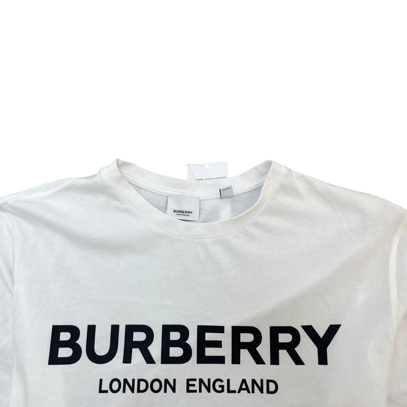 Men's Logo Print T-Shirt White Size L