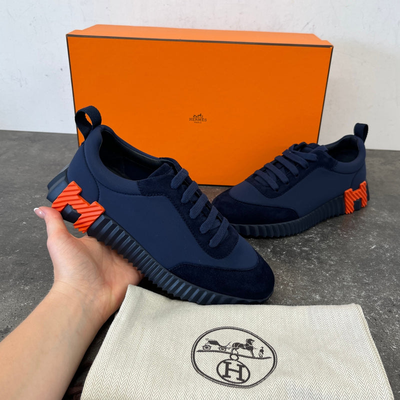 Women's Bouncing Sneakers Low Trainers Navy Size EU 36 / UK 3