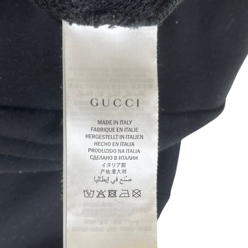 Men's Interlocking G Logo Print Hoodie Black Size XL