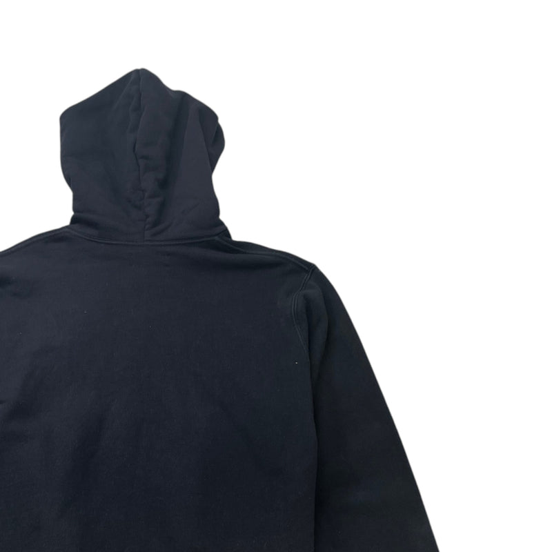 Men's Logo Print Hoodie Black Size XL