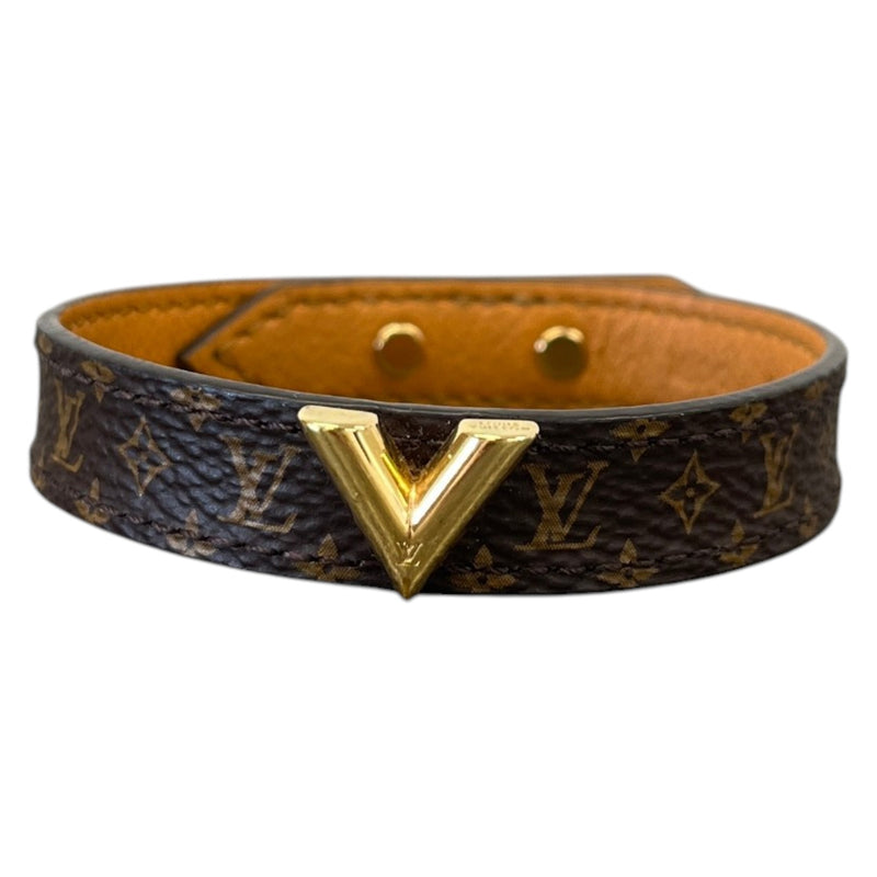 Women's Monogram Essential V Bracelet Brown