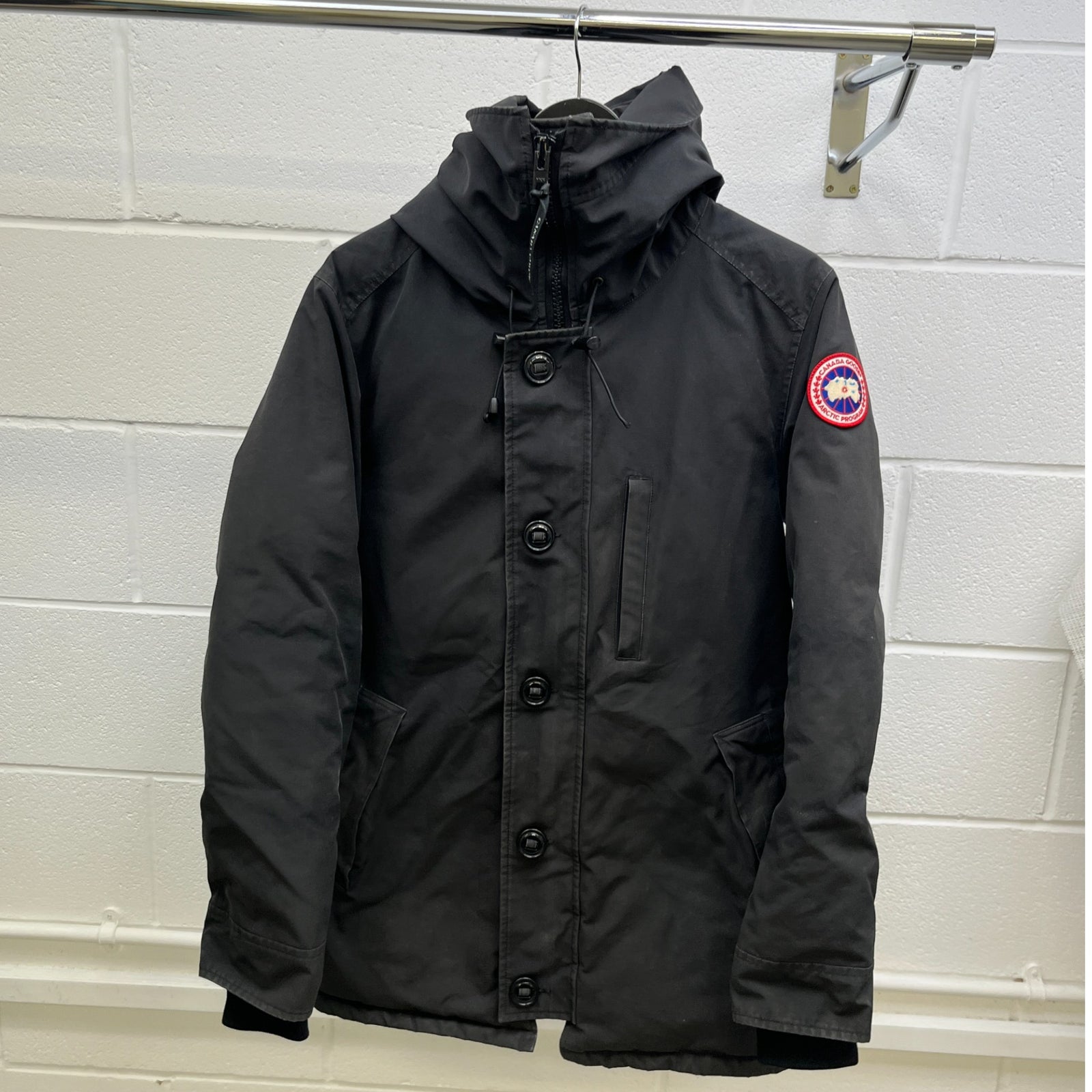 Men's Chateau Parka Down Jacket Black Size M - Photo 8