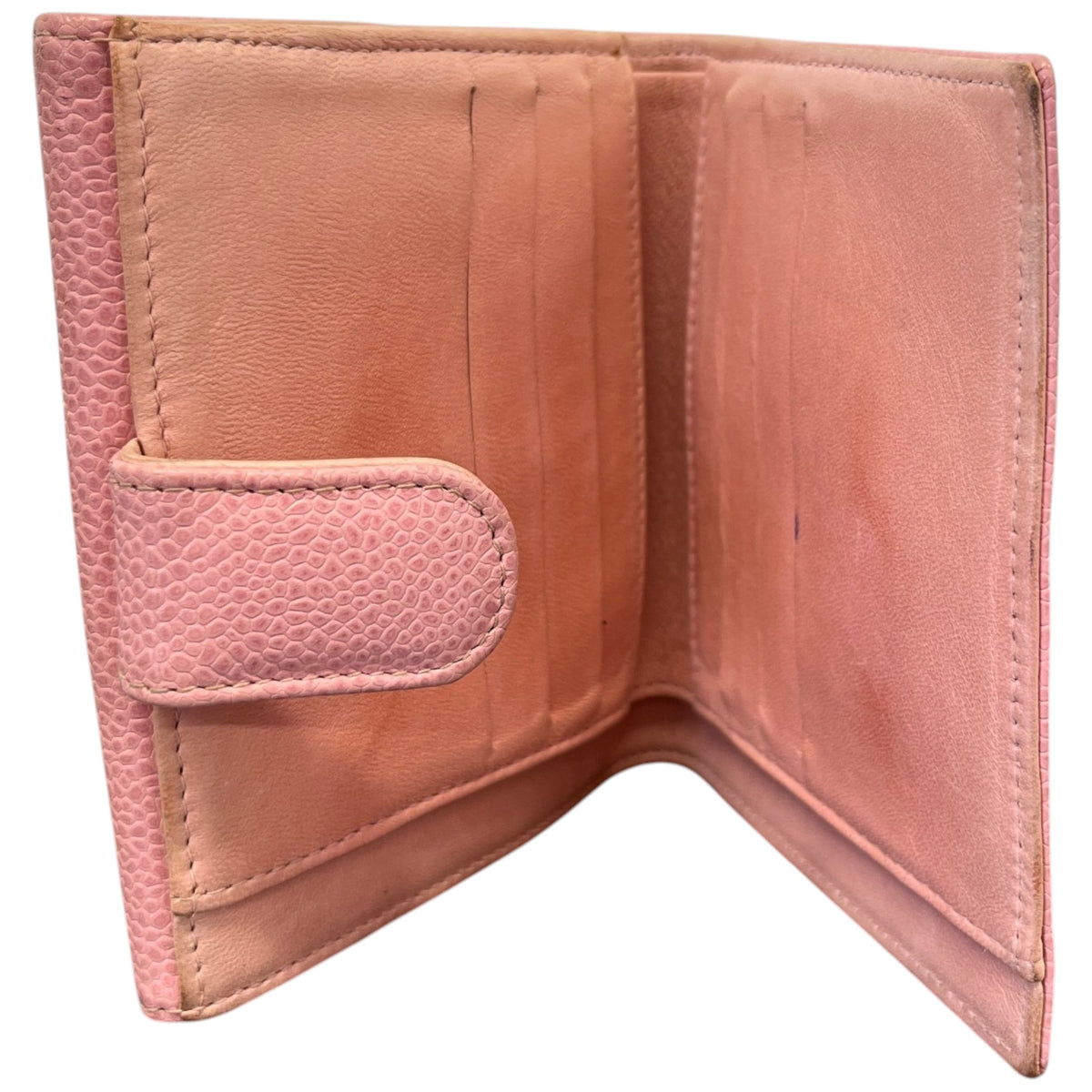 Women's CC Logo Caviar Purse Pink - Photo 10