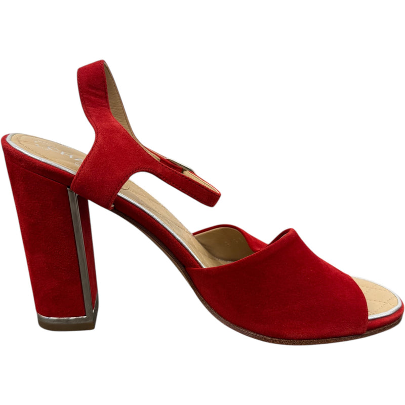 Women's CC Block Heels Red Size UK 4 / EU 37