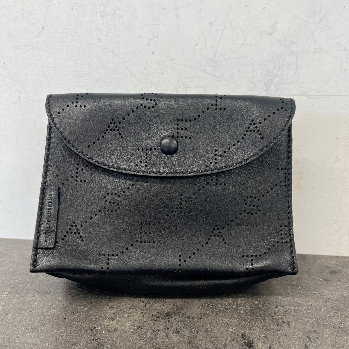 Women's Small Perforated Belt Bag Black - Photo 14