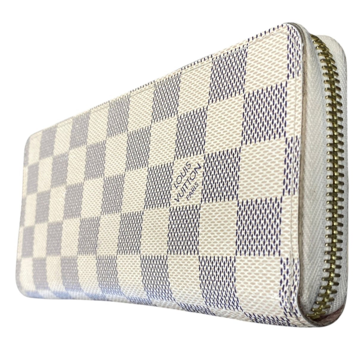 Women's Damier Azur Clemence Wallet White - Photo 4