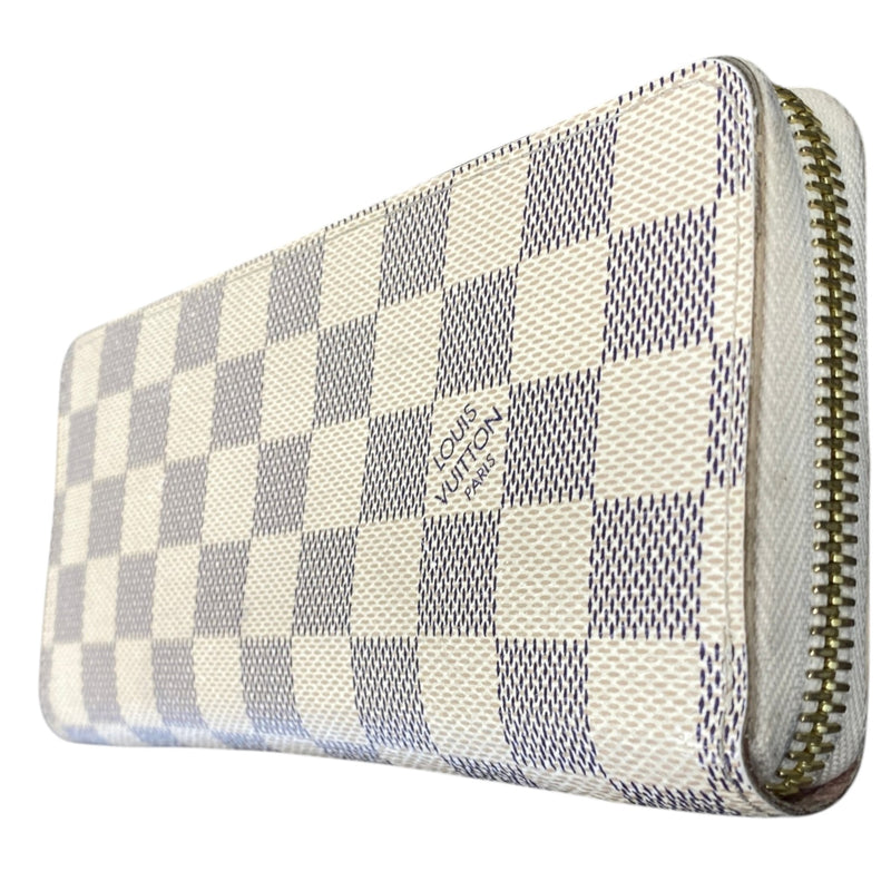 Women's Damier Azur Clemence Wallet White