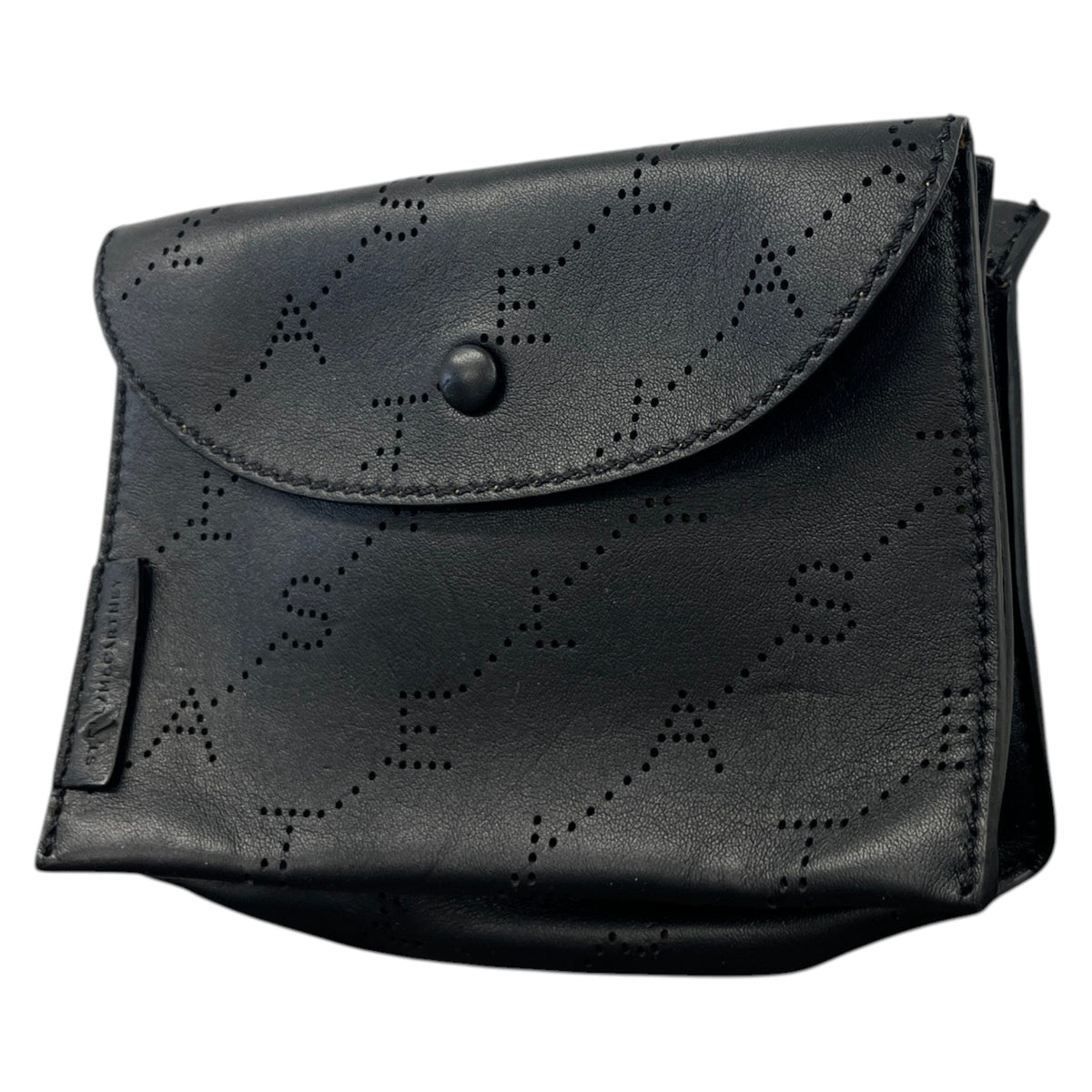 Women's Small Perforated Belt Bag Black - Photo 4