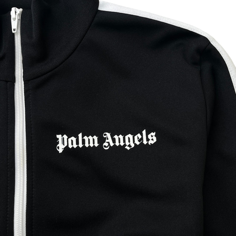 Men's Logo Print Track Jacket Black Size M