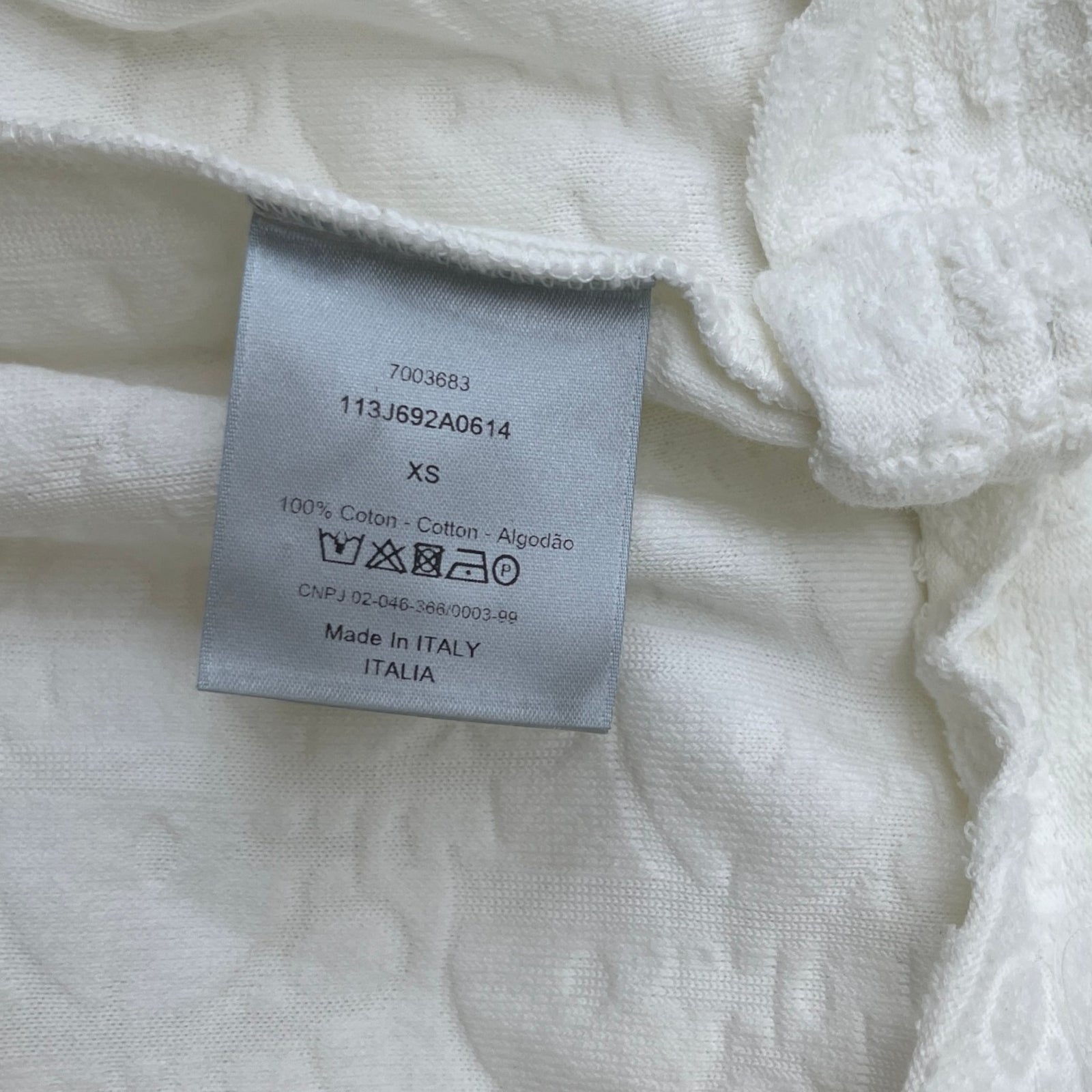 Men's Logo Print T-Shirt White Size XS - Photo 8