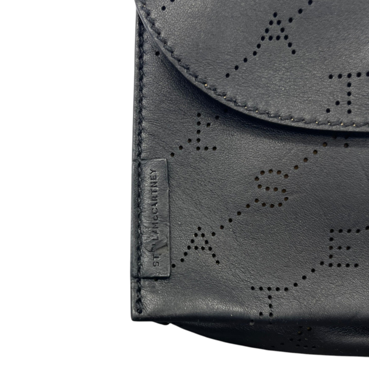 Women's Small Perforated Belt Bag Black - Photo 10