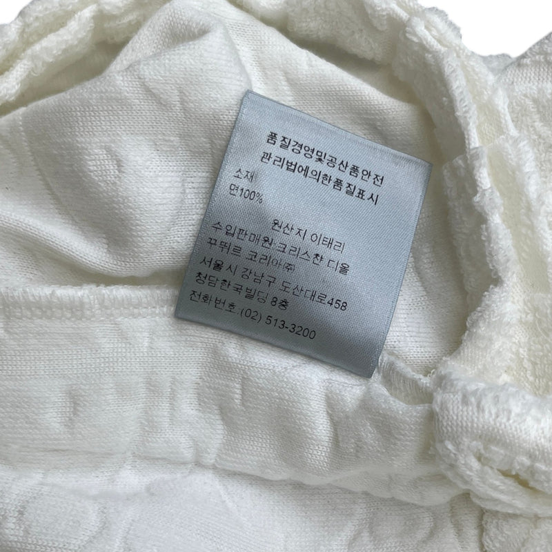 Men's Oblique Towelling T-Shirt White Size XS