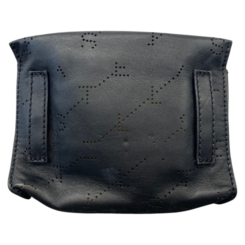 Women's Small Perforated Belt Bag Black
