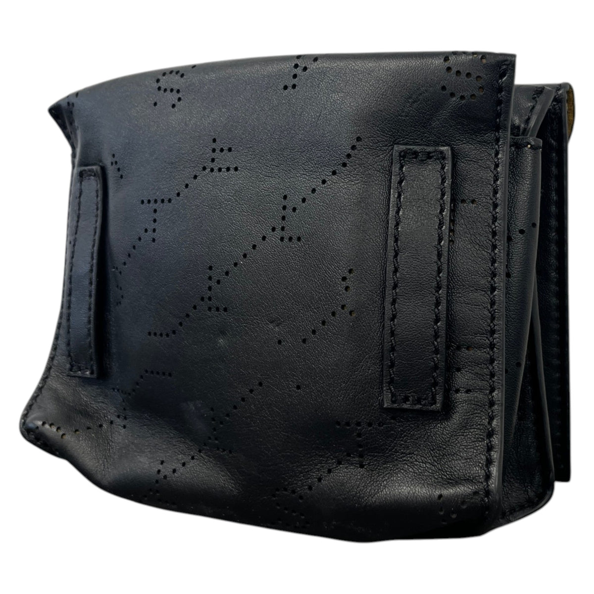 Women's Small Perforated Belt Bag Black - Photo 8