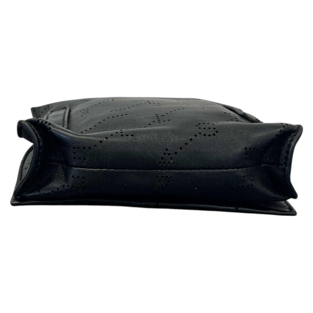 Women's Small Perforated Belt Bag Black - Photo 9
