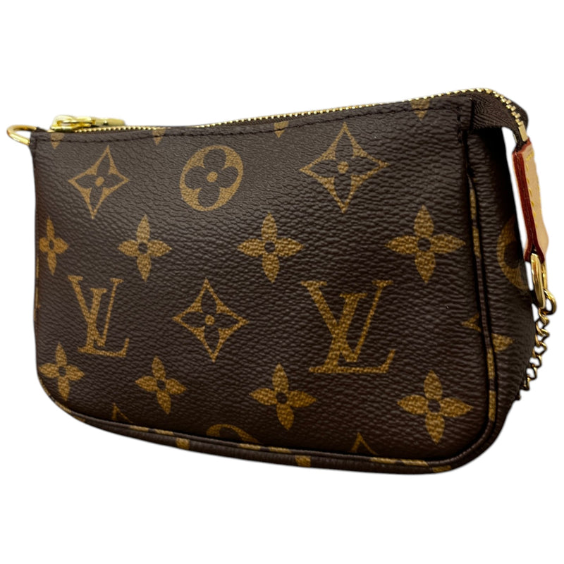 Women's Monogram Mini Pochette Accessoires Bag Brown