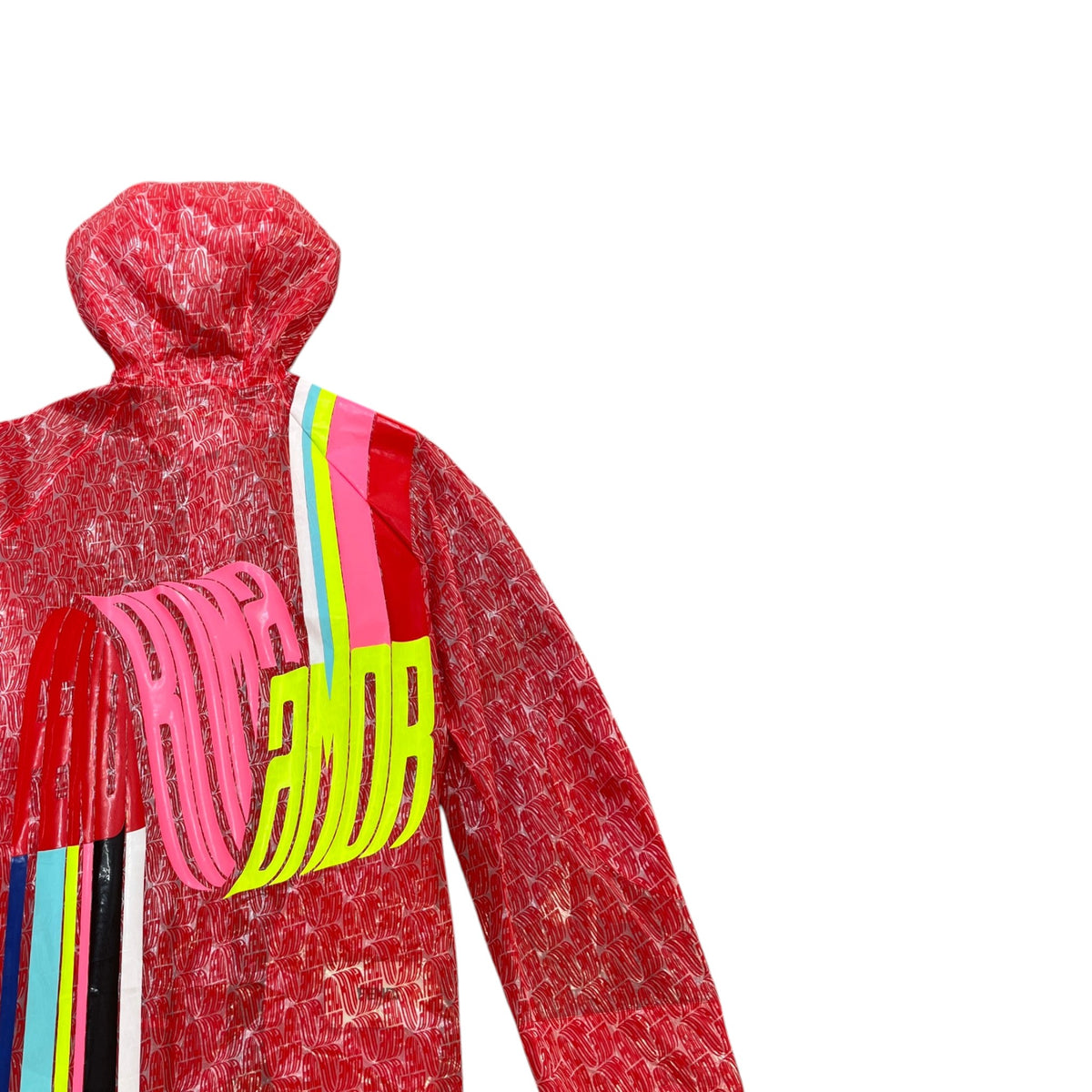 Women's Vascellari Roma Amor Windbreaker Red Size M / UK 10 - Photo 4