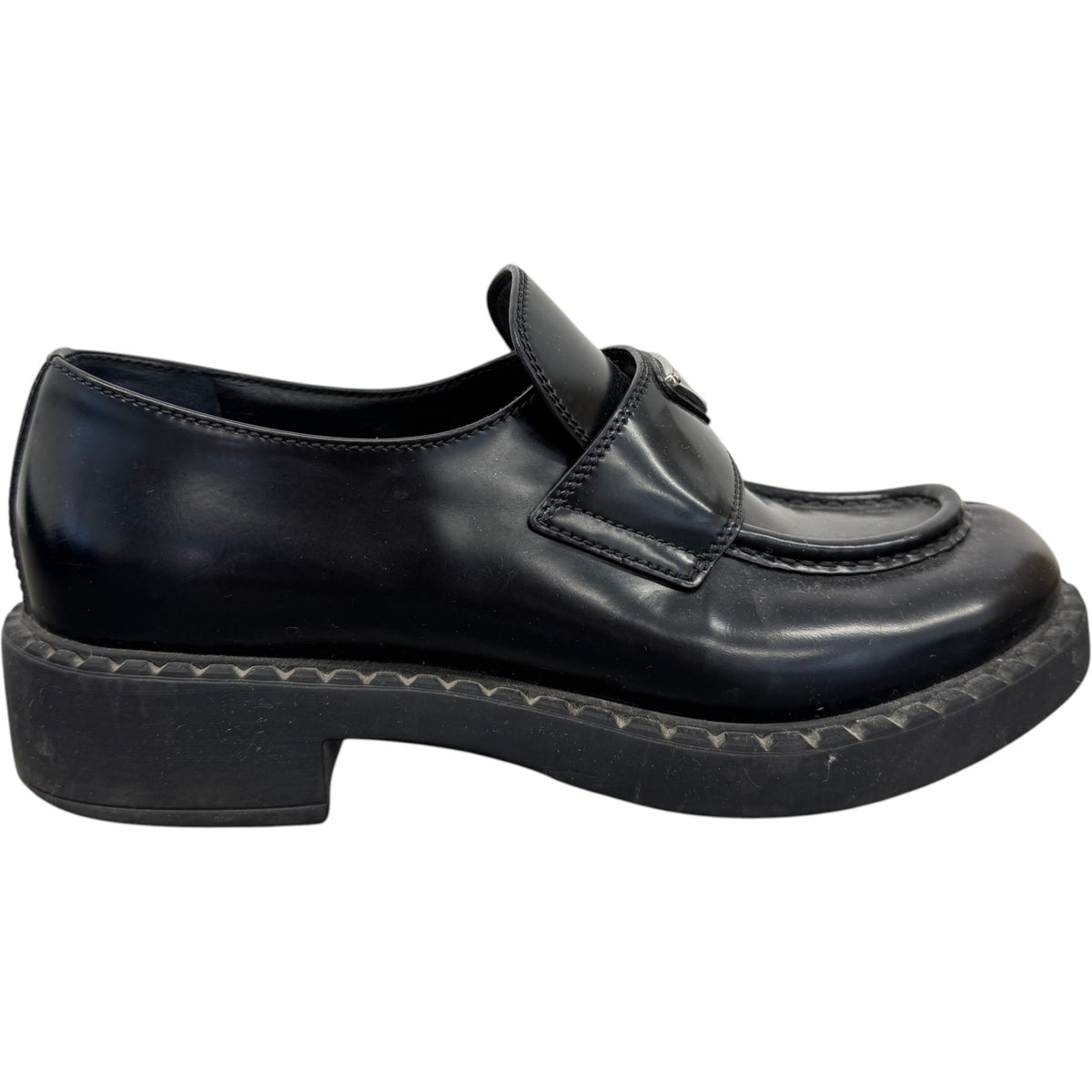 Women's Chocolate Brushed Leather Loafers Black Size UK 6 / EU 39 - Photo 1