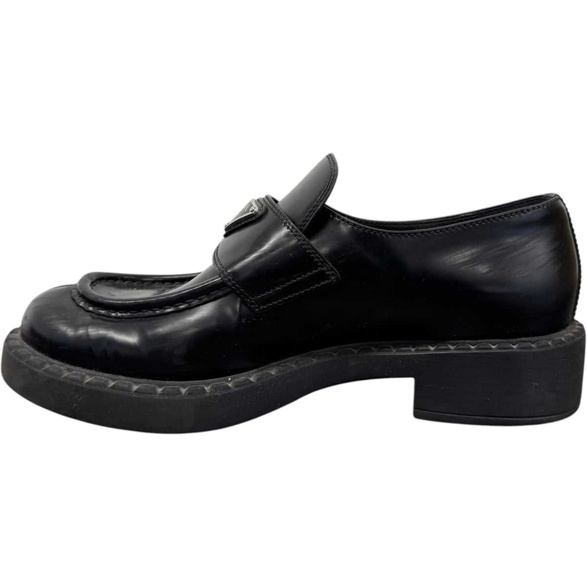 Women's Chocolate Brushed Leather Loafers Black Size UK 6 / EU 39 - Photo 2