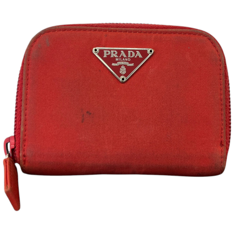 Women's Plaque Logo Purse Red