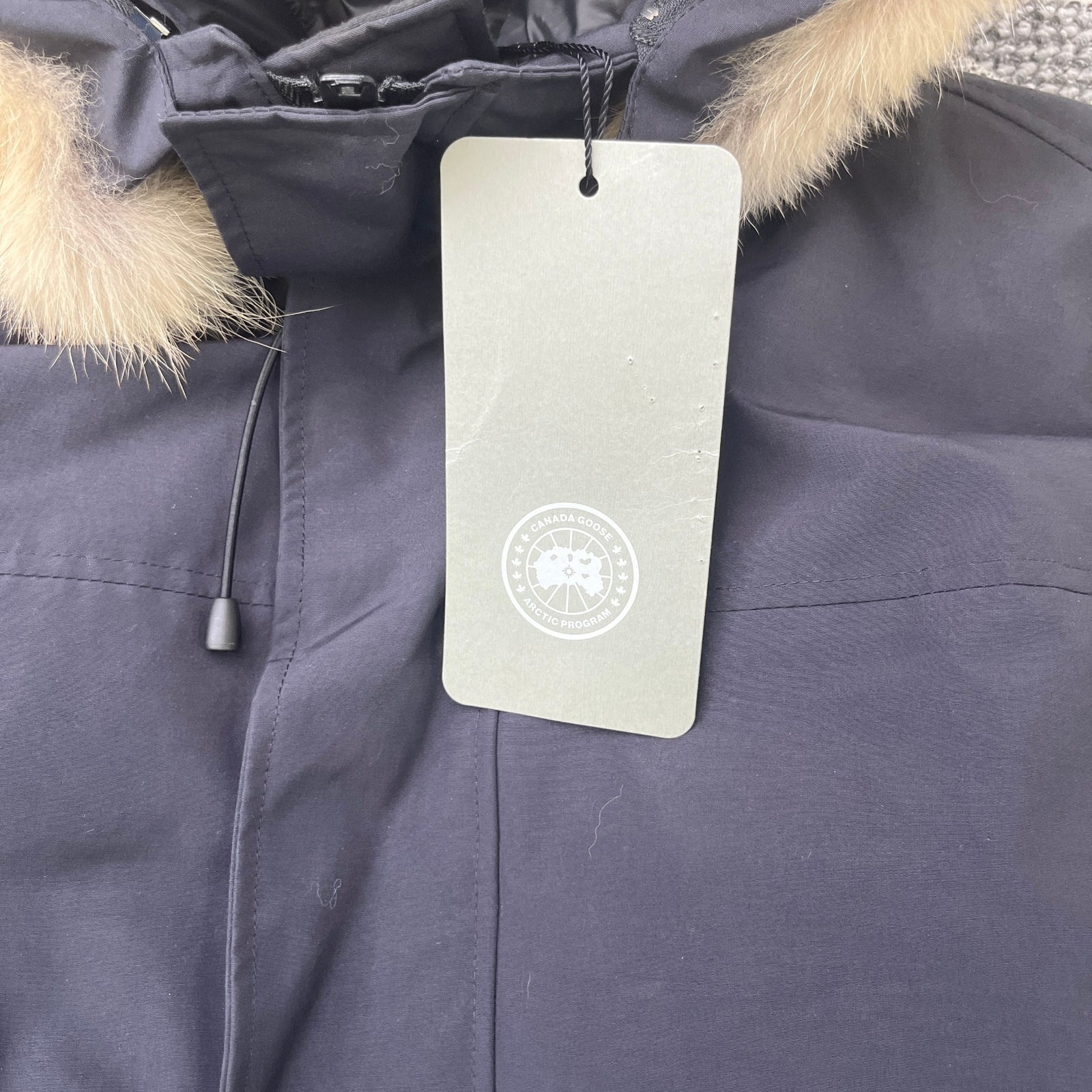 Men's Langford Parka Fur Jacket Black Size L - Photo 6