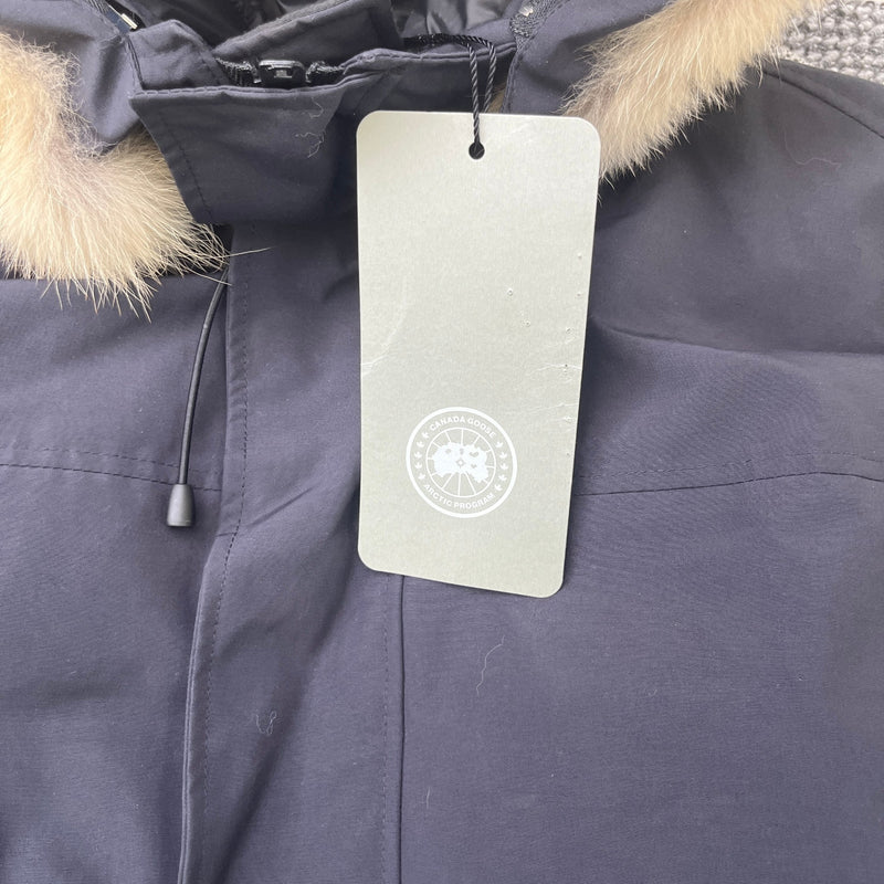 Men's Langford Parka Fur Jacket Black Size L