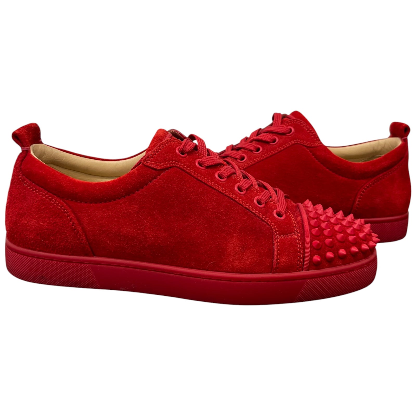 Men's Louis Junior Spikes Flat Low Trainers Red Size EU 41 / UK 7 - Photo 3