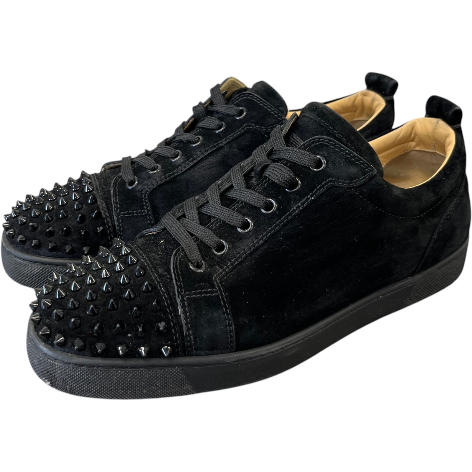 Men's Louis Junior Spikes Low Trainers Black Size EU 42.5 / UK 8.5 - Photo 9
