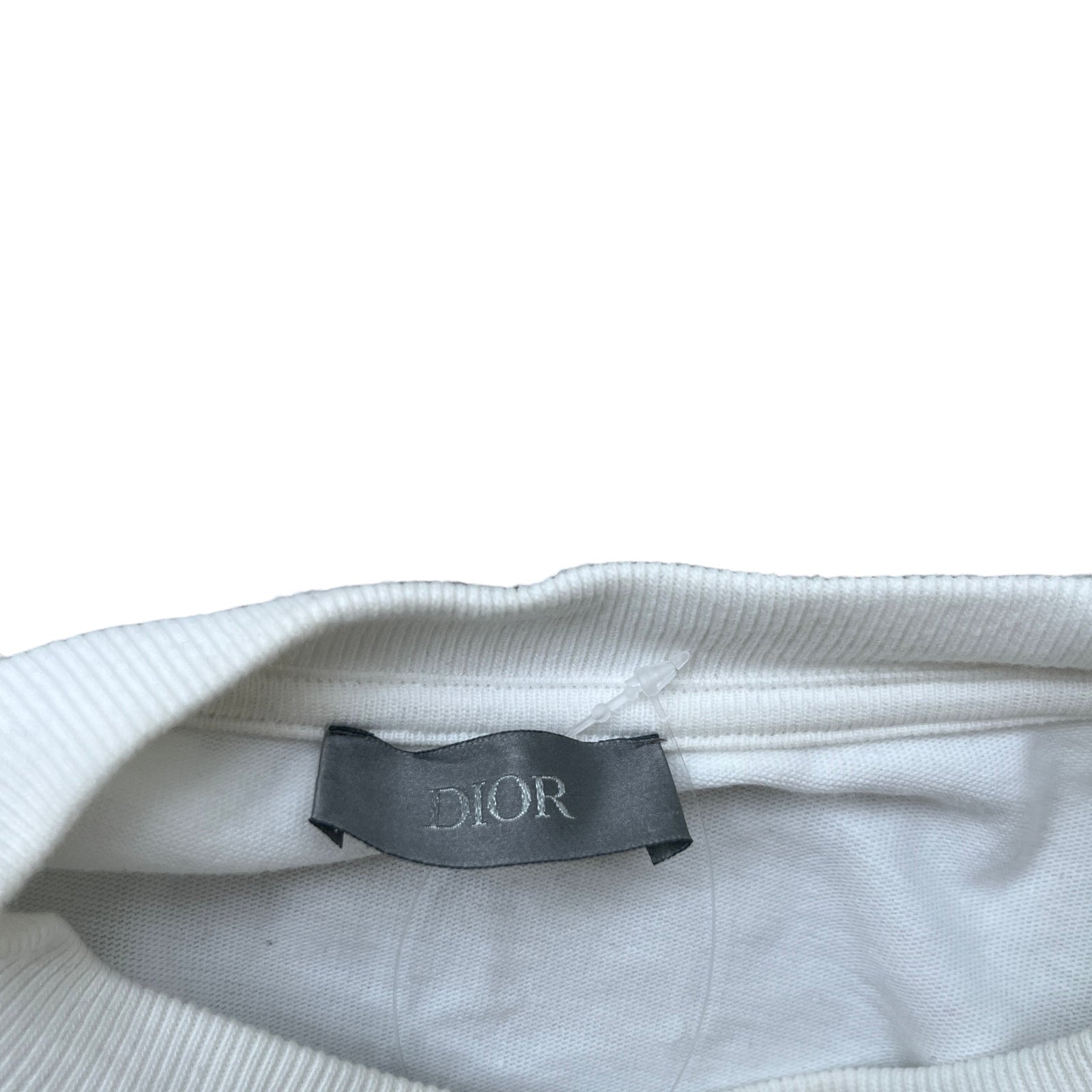 Men's Embroidered Logo T-Shirt White Size XXS - Photo 7