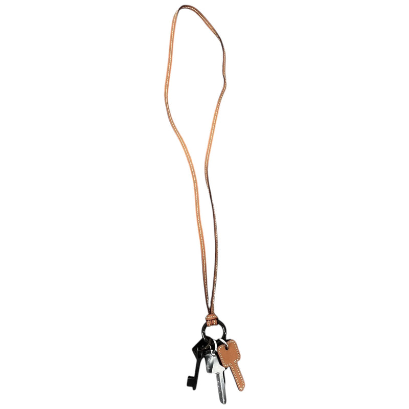 Men's Cles Long Necklace Brown