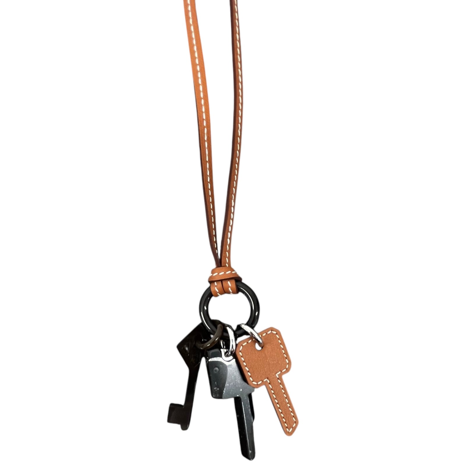 Men's Cles Long Necklace Brown - Photo 4