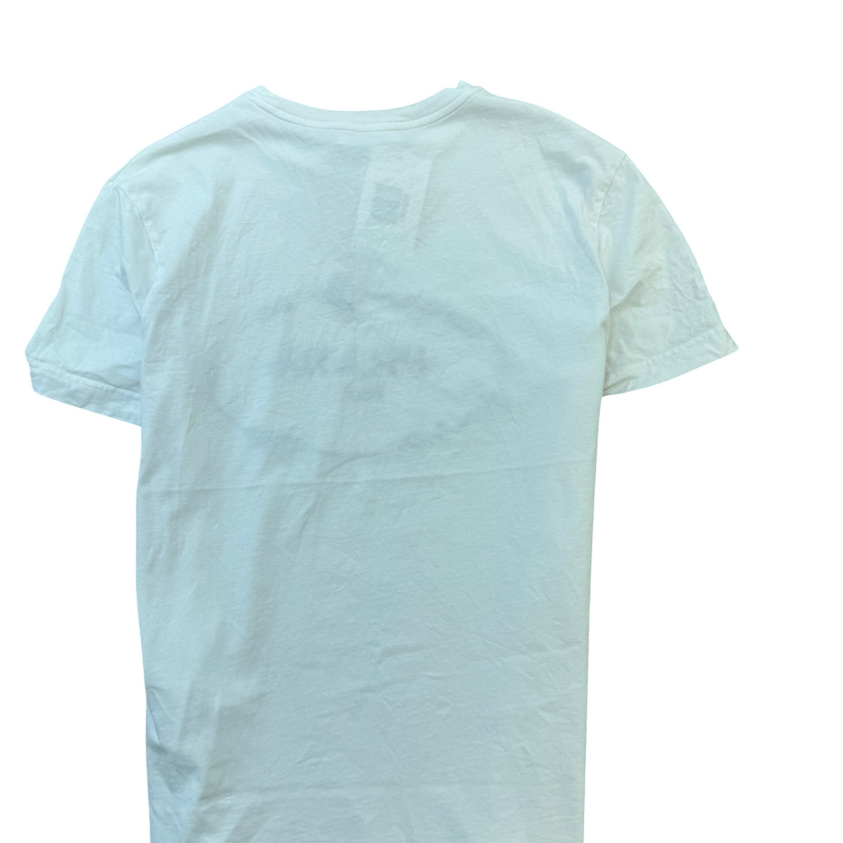 Men's Abstract Logo Print T-Shirt White Size M - Photo 4