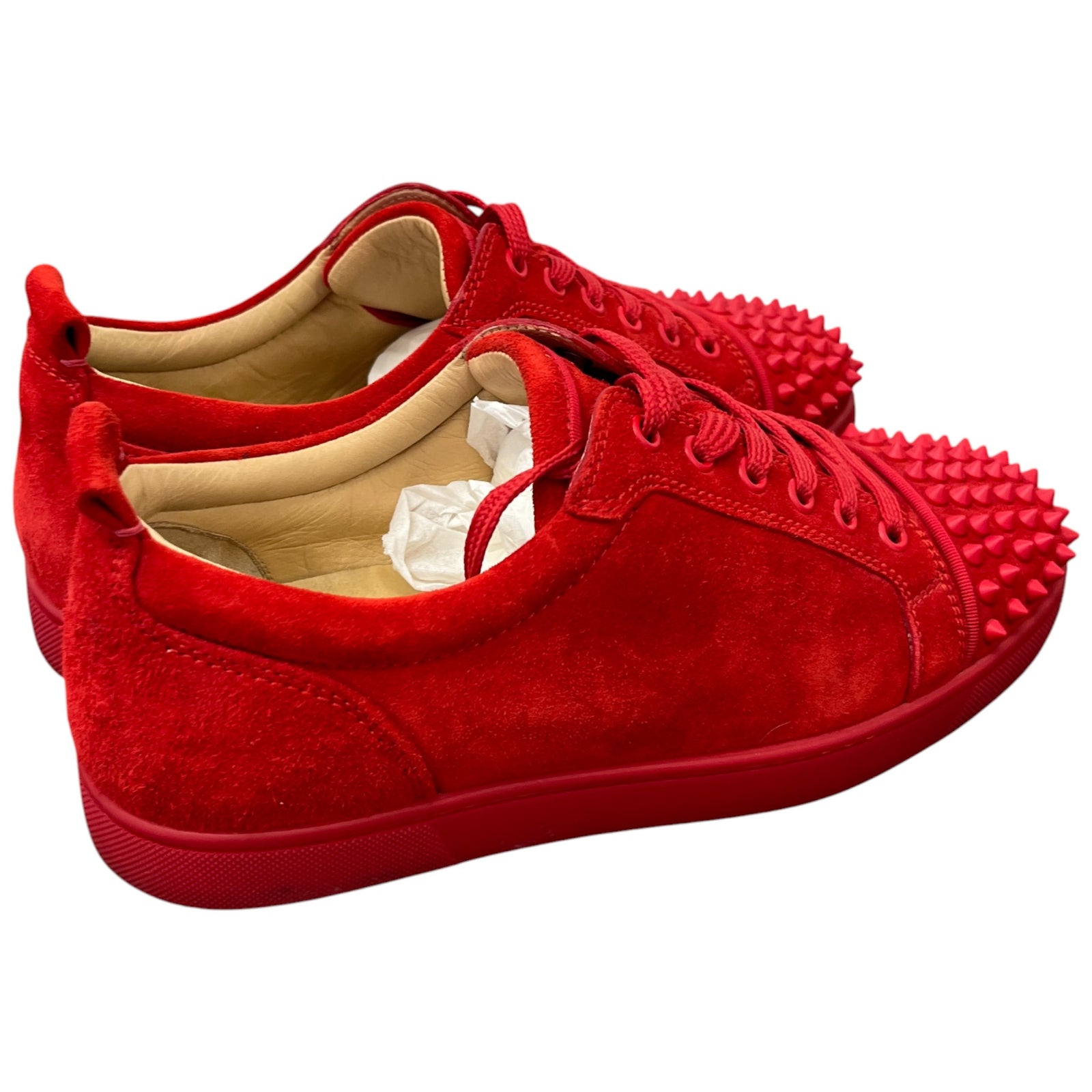 Men's Louis Junior Spikes Flat Low Trainers Red Size EU 41 / UK 7 - Photo 8