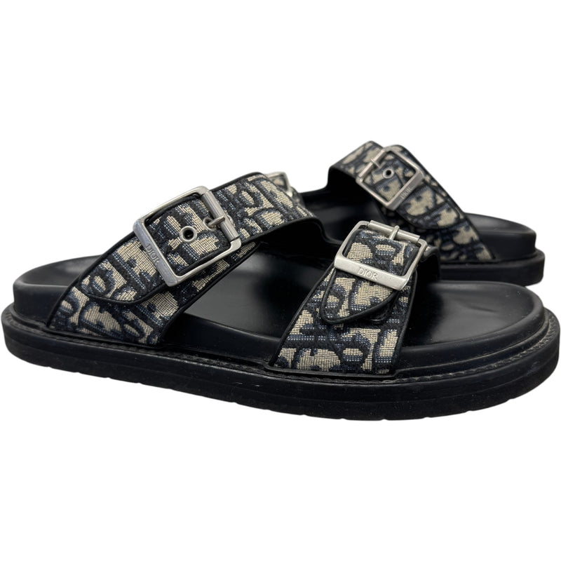 Men's Aqua Oblique Sandals Navy Size UK 7 / EU 41